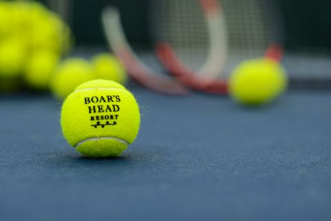 tennis ball on floor