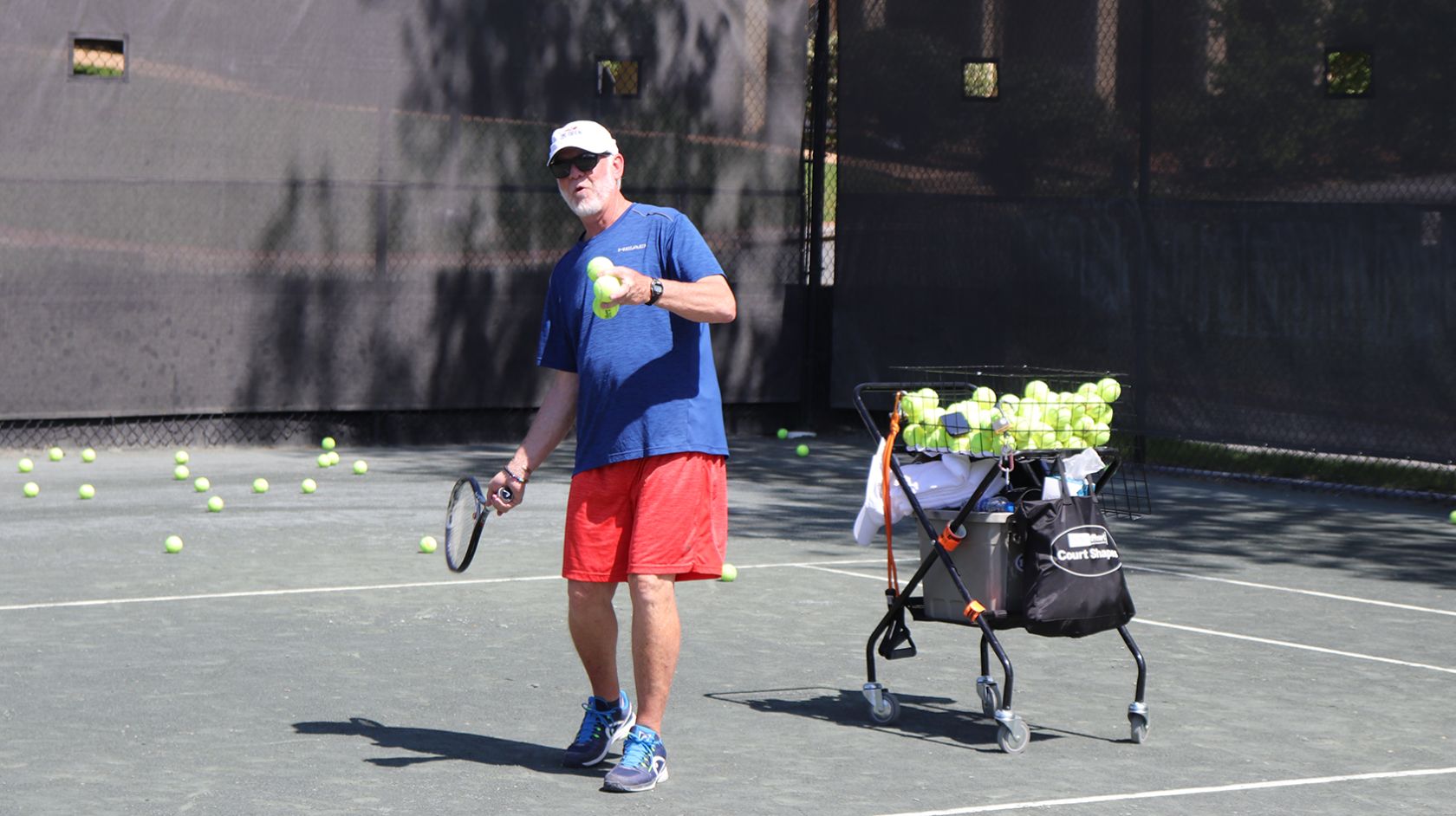 Tennis instructor Ron