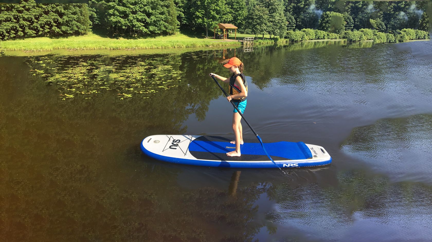 A Man On A Paddle Board